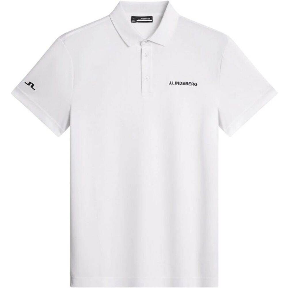 J.Lindeberg Mens Bridge Bridge Regular Polo Shirt / White